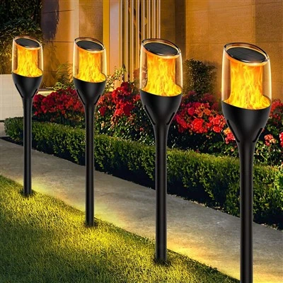 Flammes Lampes Solaires Extérieures Étanches