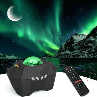Projecto d'aurores boréales de galaxie nocturne avec télécommande de haut-parleur Bluetooth