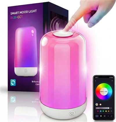 Lampe de table de chevet Smart Touch Veilleuses LED