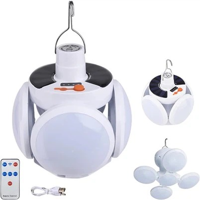 Lampe de camping pliante solaire