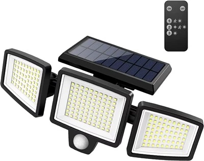 Lumières solaires extérieures 2500LM 210 LED